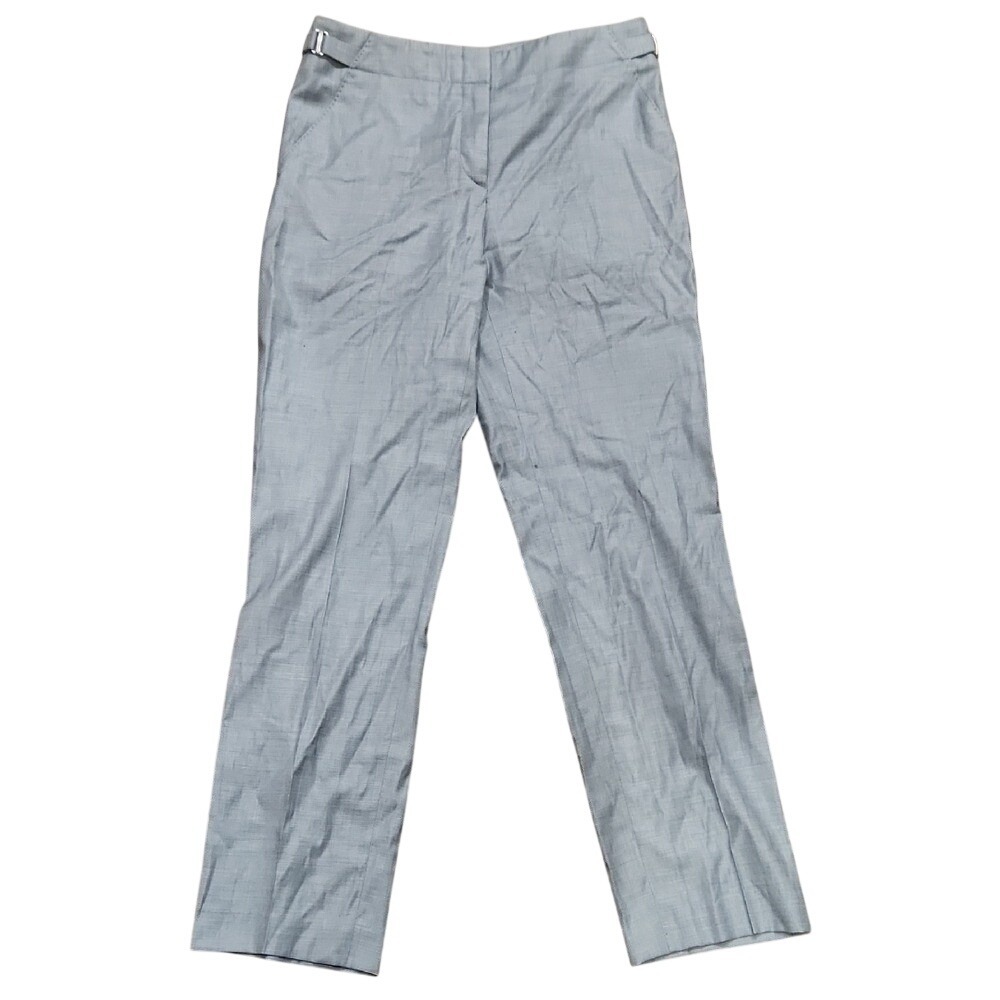 Hugo Boss Corpcpre Pant Lightweight Silky Blue Mid Rise Straight Leg Airy Medium